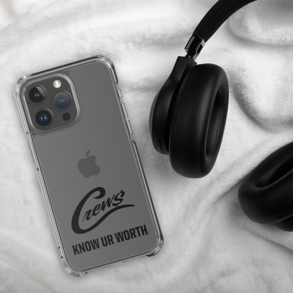 The Crews Brand - Black Logo - Clear Case for iPhone - Image 50