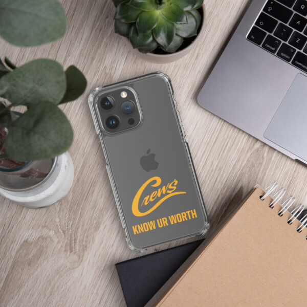 The Crews Brand - Gold Logo - Clear Case for iPhone - Image 52