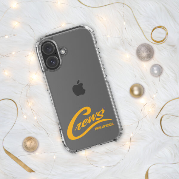 The Crews Brand - Gold Logo - Clear Case for iPhone - Image 23