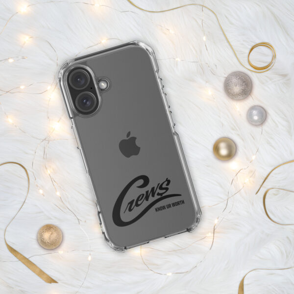 The Crews Brand - Black Logo - Clear Case for iPhone - Image 23