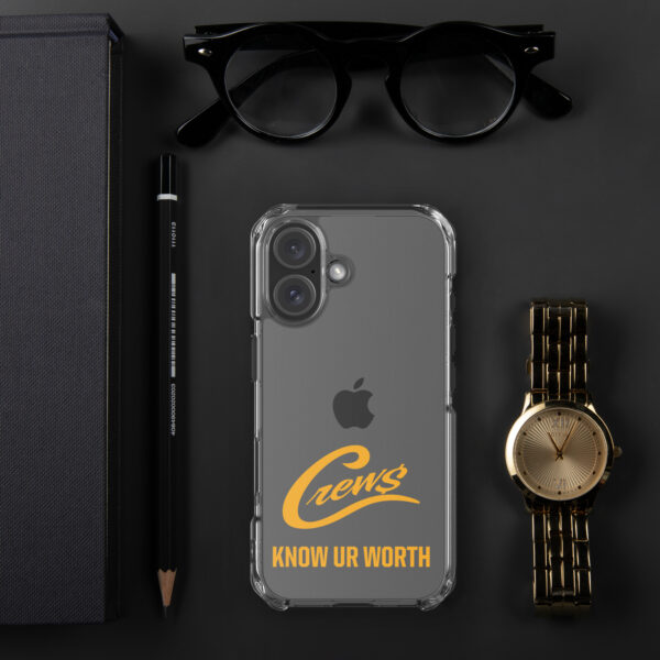 The Crews Brand - Gold Logo - Clear Case for iPhone - Image 67