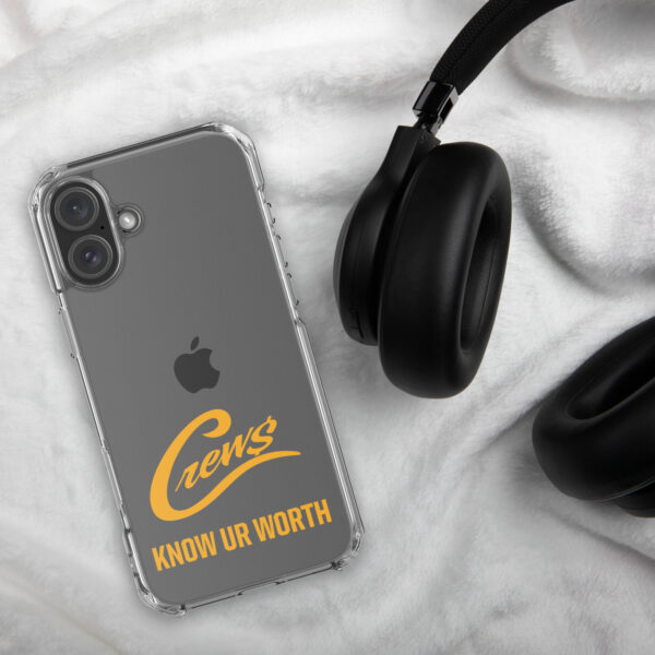 The Crews Brand - Gold Logo - Clear Case for iPhone - Image 60