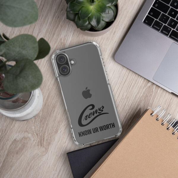 The Crews Brand - Black Logo - Clear Case for iPhone - Image 60