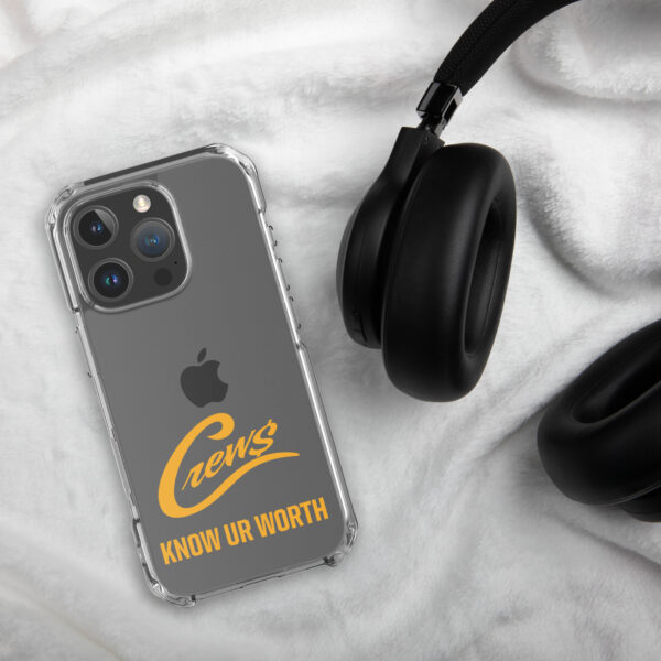 The Crews Brand - Gold Logo - Clear Case for iPhone - Image 65