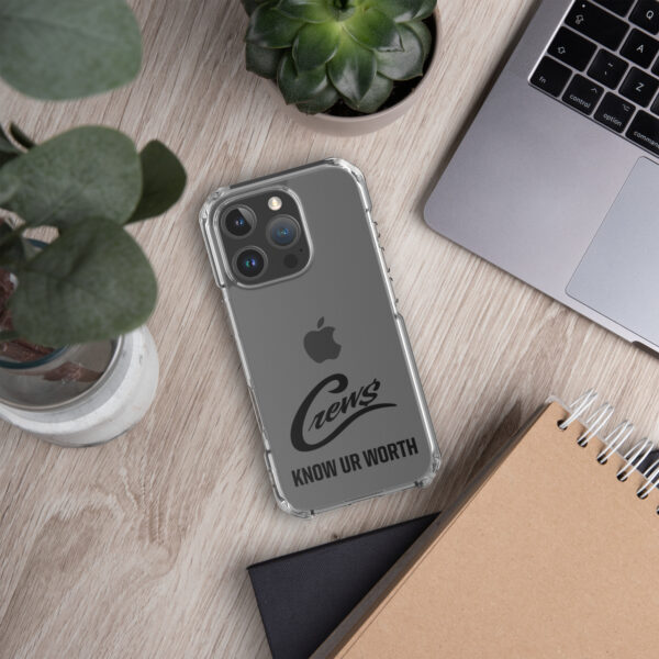 The Crews Brand - Black Logo - Clear Case for iPhone - Image 66
