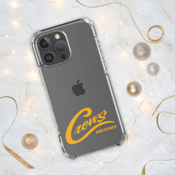 The Crews Brand - Gold Logo - Clear Case for iPhone