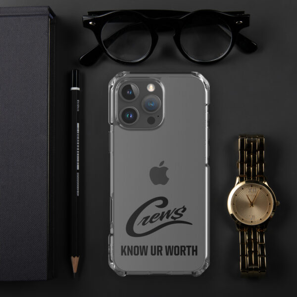 The Crews Brand - Black Logo - Clear Case for iPhone - Image 61