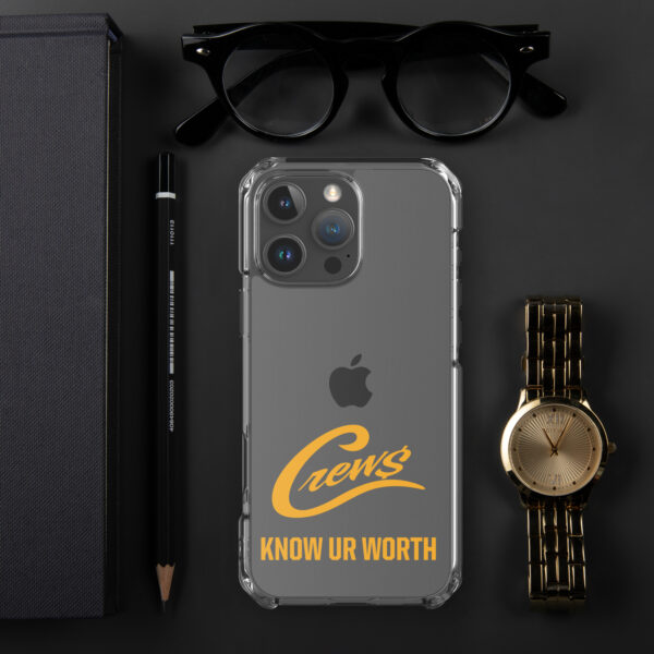 The Crews Brand - Gold Logo - Clear Case for iPhone