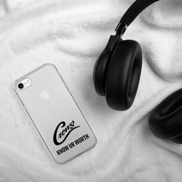 The Crews Brand - Black Logo - Clear Case for iPhone - Image 71