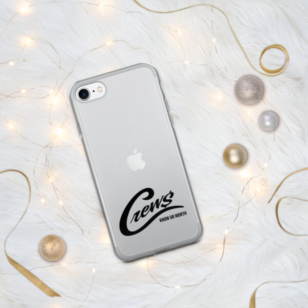 The Crews Brand - Black Logo - Clear Case for iPhone - Image 25