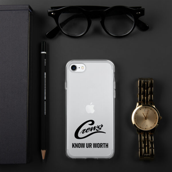 The Crews Brand - Black Logo - Clear Case for iPhone - Image 73