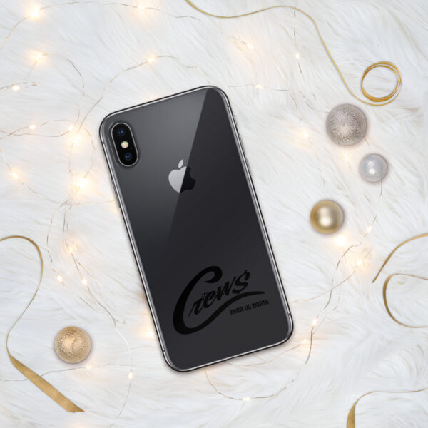 The Crews Brand - Black Logo - Clear Case for iPhone - Image 26