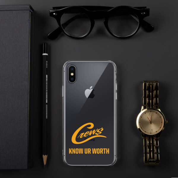 The Crews Brand - Gold Logo - Clear Case for iPhone - Image 76
