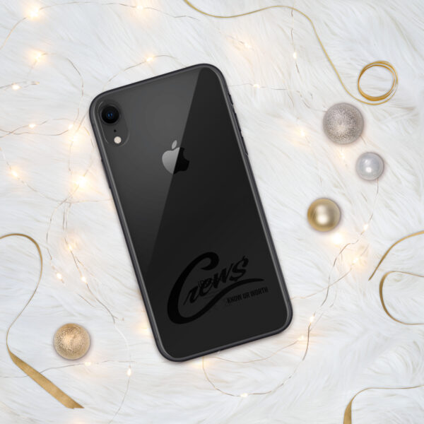 The Crews Brand - Black Logo - Clear Case for iPhone - Image 27