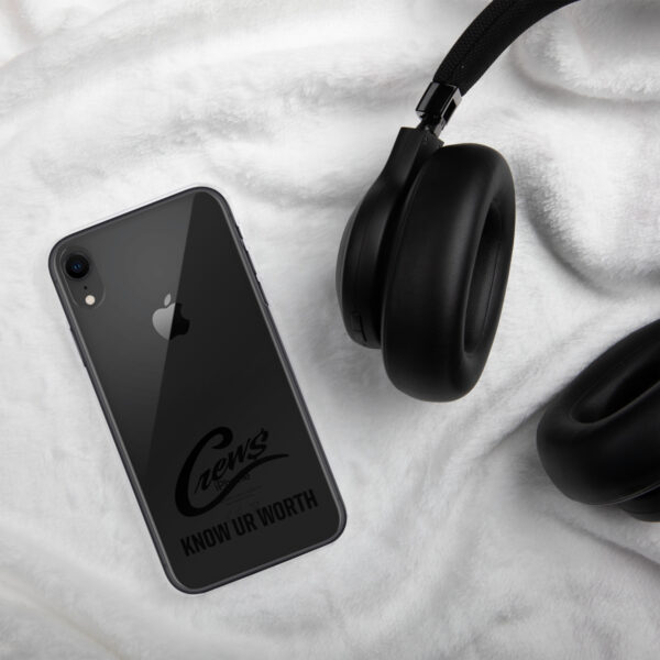 The Crews Brand - Black Logo - Clear Case for iPhone - Image 80