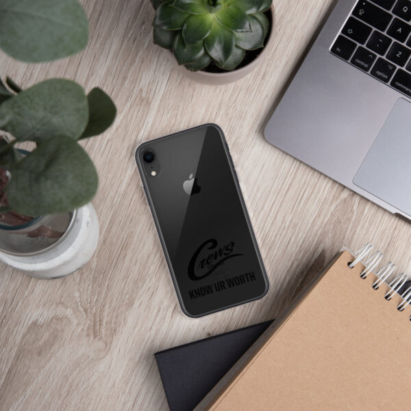 The Crews Brand - Black Logo - Clear Case for iPhone - Image 81