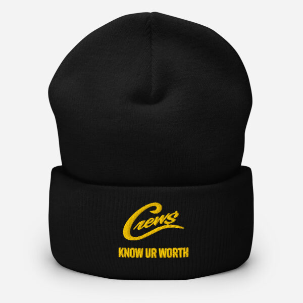 The Crews Brand - Gold Logo - Cuffed Beanie