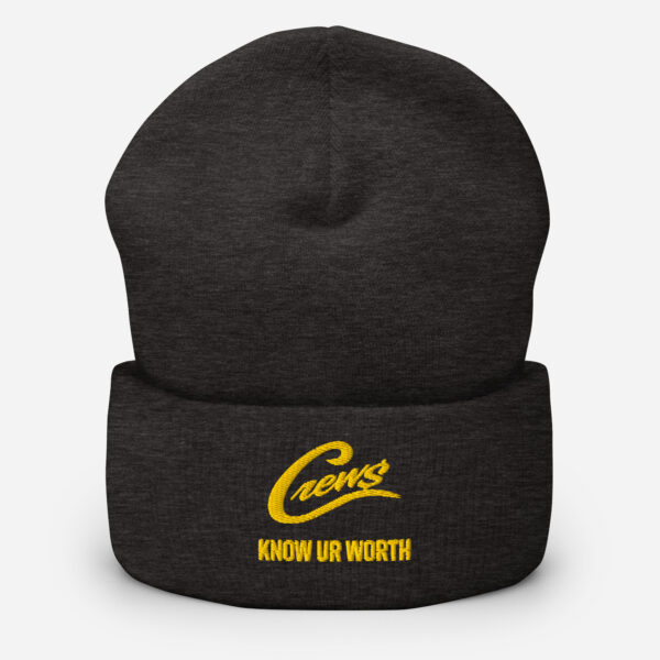 The Crews Brand - Gold Logo - Cuffed Beanie - Image 4