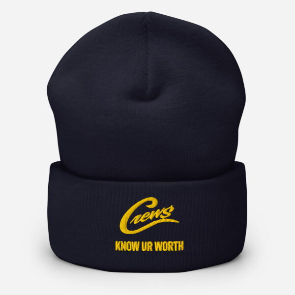 The Crews Brand - Gold Logo - Cuffed Beanie - Image 3