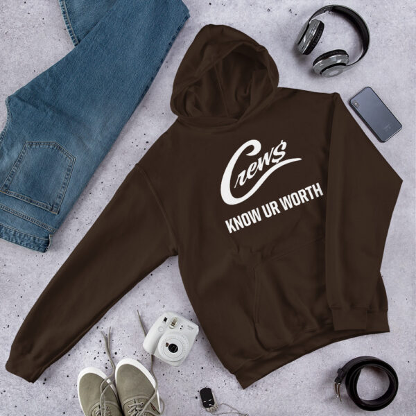 The Crews Brand - White Logo - Unisex Hoodie - Image 4