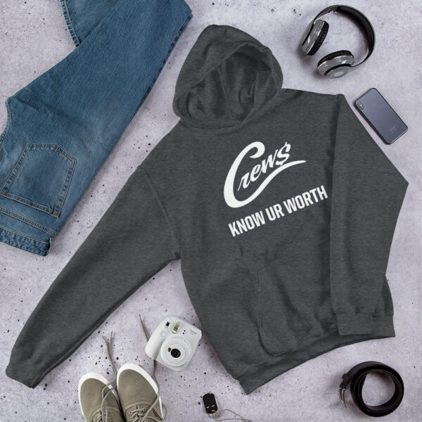 The Crews Brand - White Logo - Unisex Hoodie - Image 6