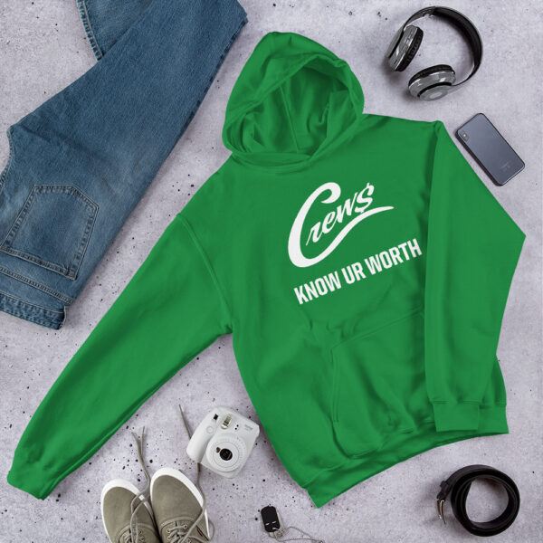 The Crews Brand - White Logo - Unisex Hoodie - Image 10