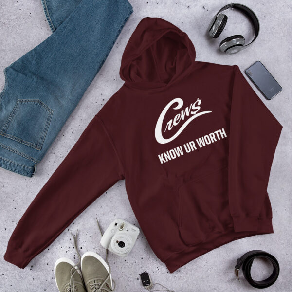 The Crews Brand - White Logo - Unisex Hoodie - Image 3