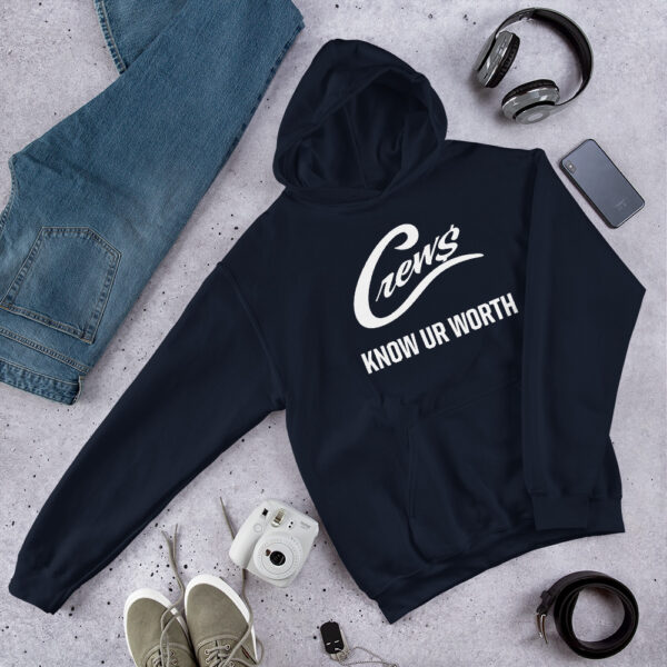 The Crews Brand - White Logo - Unisex Hoodie - Image 2