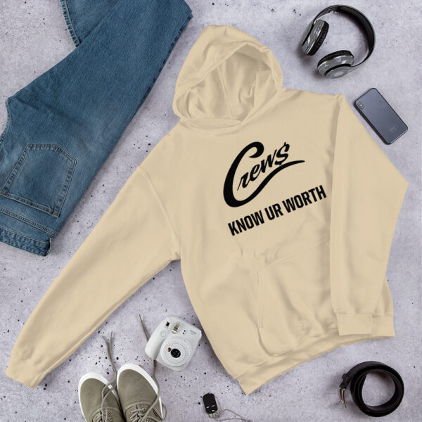 The Crews Brand - Black Logo - Unisex Hoodie - Image 5