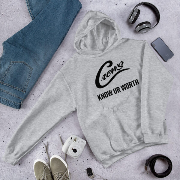 The Crews Brand - Black Logo - Unisex Hoodie - Image 3