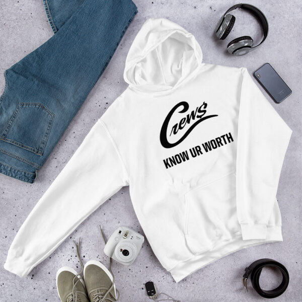 The Crews Brand - Black Logo - Unisex Hoodie - Image 7