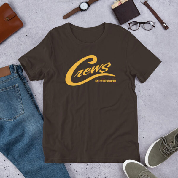 The Crews Brand - Gold Logo - Unisex T-shirt - Image 4