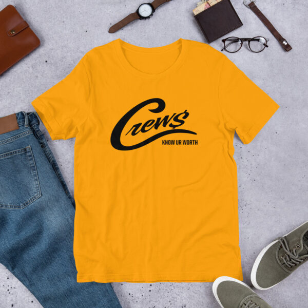 The Crews Brand - Black Logo - Unisex T-shirt - Image 4