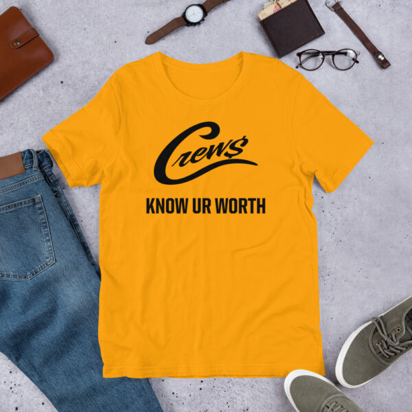 The Crews Brand - Black Logo - Unisex T-shirt - Image 4