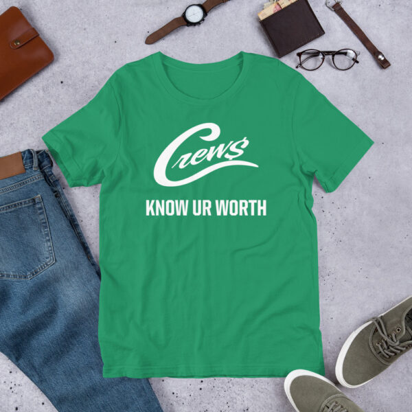 The Crews Brand - White Logo - Unisex T-shirt - Image 11