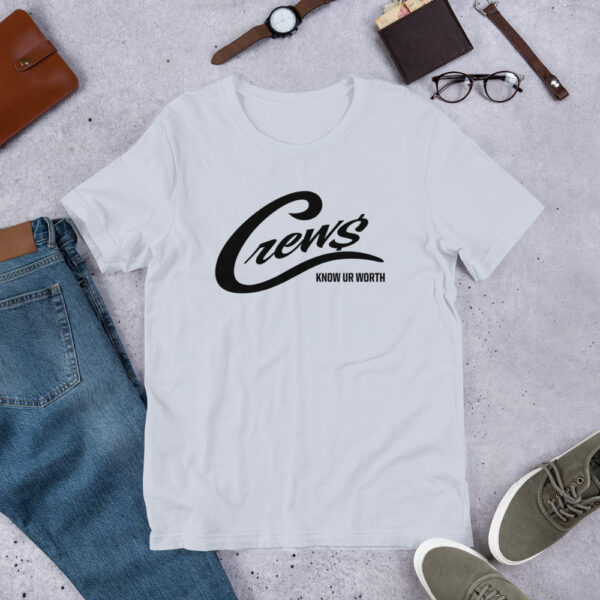 The Crews Brand - Black Logo - Unisex T-shirt - Image 7