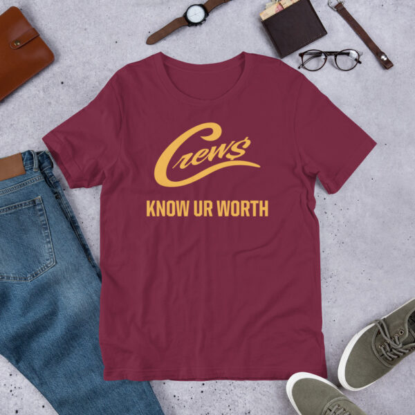 The Crews Brand - Gold Logo - Unisex T-shirt - Image 5