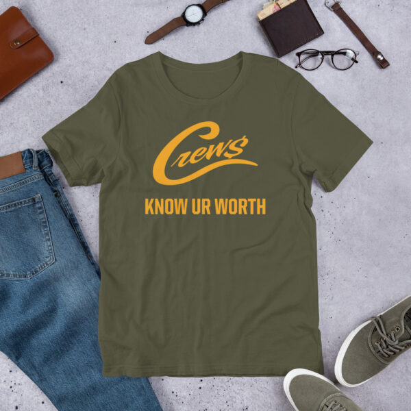 The Crews Brand - Gold Logo - Unisex T-shirt - Image 9