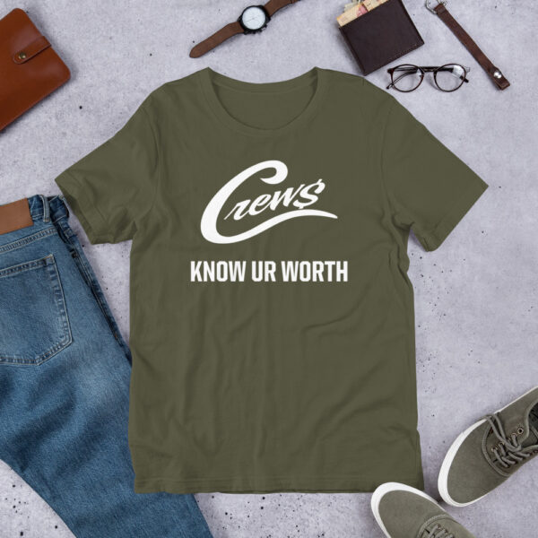 The Crews Brand - White Logo - Unisex T-shirt - Image 9