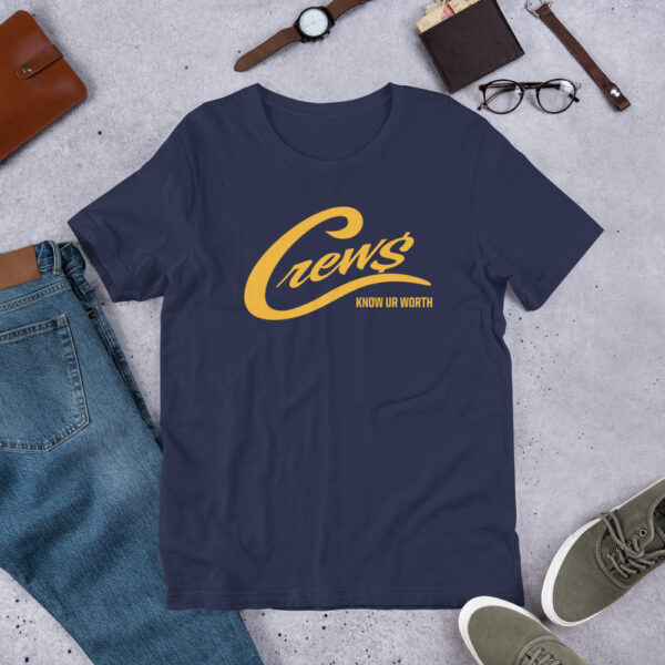 The Crews Brand - Gold Logo - Unisex T-shirt - Image 3