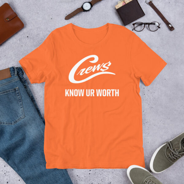 The Crews Brand - White Logo - Unisex T-shirt - Image 12