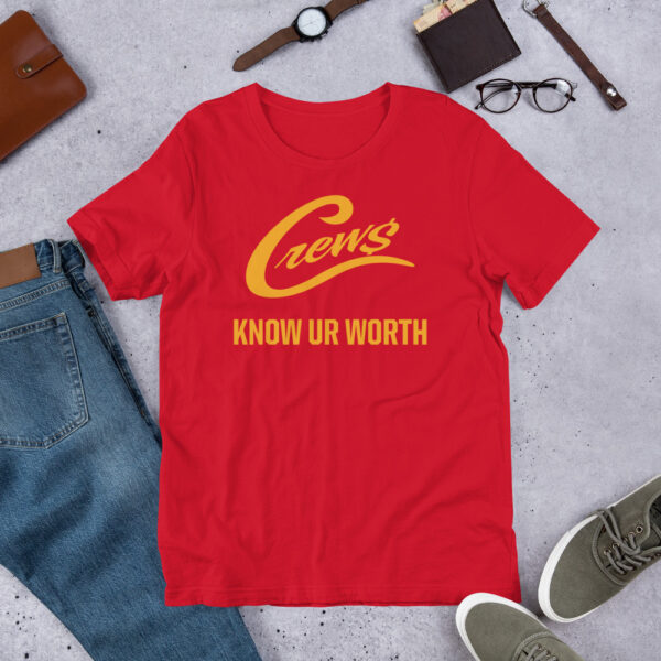 The Crews Brand - Gold Logo - Unisex T-shirt - Image 6