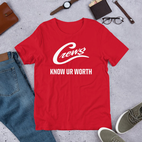 The Crews Brand - White Logo - Unisex T-shirt - Image 6