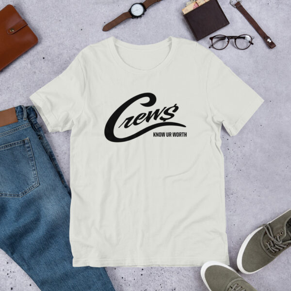 The Crews Brand - Black Logo - Unisex T-shirt - Image 9