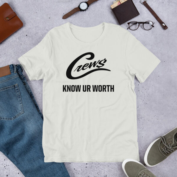 The Crews Brand - Black Logo - Unisex T-shirt - Image 9