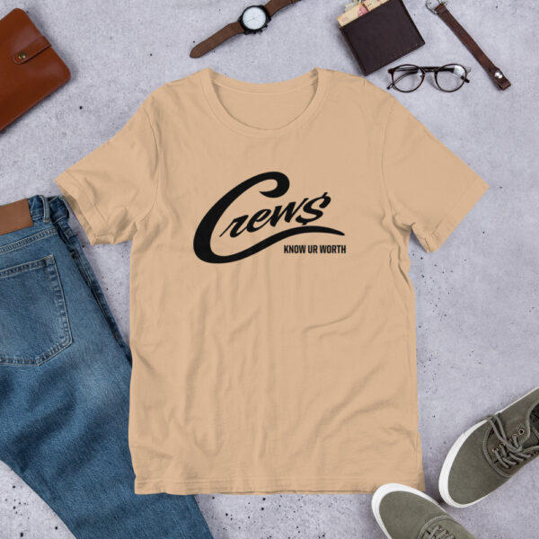 The Crews Brand - Black Logo - Unisex T-shirt - Image 5