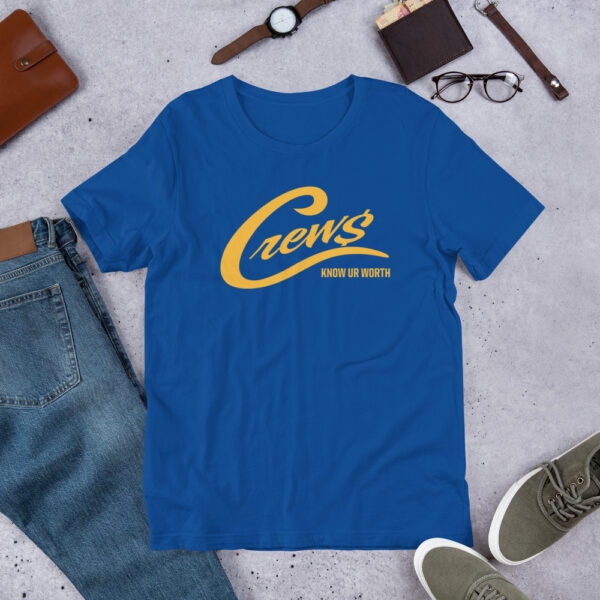 The Crews Brand - Gold Logo - Unisex T-shirt - Image 7