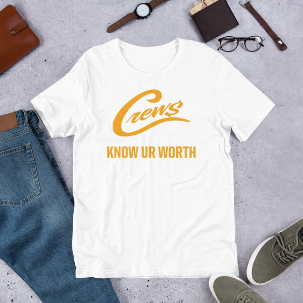 The Crews Brand - Gold Logo - Unisex T-shirt - Image 10