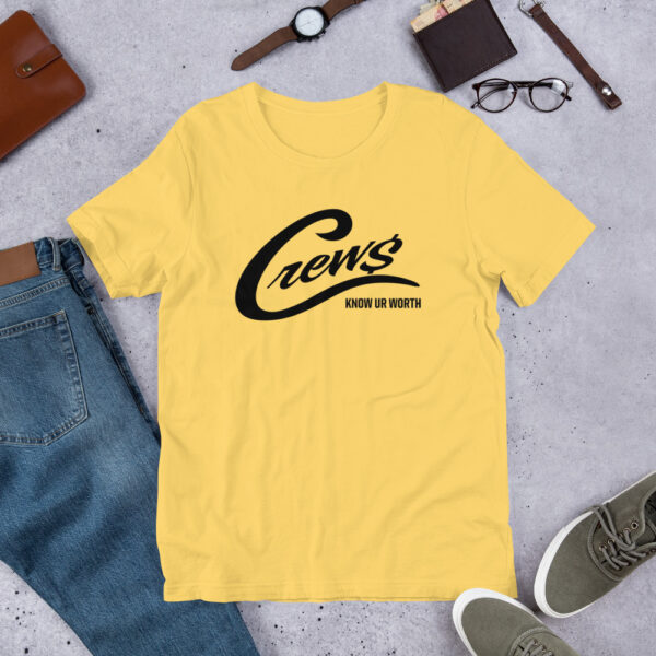 The Crews Brand - Black Logo - Unisex T-shirt - Image 8